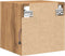 vidaXL - Tv-wandmeubels - met - LED - 2 - st - 30x28,5x30 - cm - artisanaal - eikenkleur