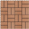 vidaXL - Terrastegels - 30x30 - cm - 1 - m² - HKC - donkerbruin - 11 - st