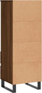 vidaXL - Hoge - kast - 40x36x110 - cm - bewerkt - hout - bruineiken