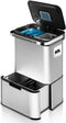Hom&Com Prullenbak 60L - Automatische Sensor Prullenbak - Ozonfunctie & Geurfilter - Grijs