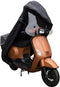 DS COVERS CUP - Scooterhoes - Waterdicht 300D Oxford met windscherm - M - Zwart