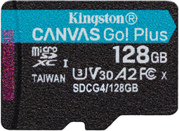 Kingston Canvas Go! Plus - microSDXC 128GB - UHS-I tot 200MB/s - A2 U3 V30