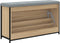 vidaXL - Schoenenbankje - met - klaplade - 102x32x56 - cm - sonoma - eikenkleurig