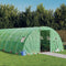 vidaXL - Tuinkas - met - stalen - frame - 56 - m² - 14x4x2 - m - groen