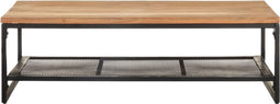 vidaXL - Salontafel - 110x60x35 - cm - massief - acaciahout