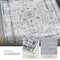 tectake® Dalia - Vintage design tapijt - Laagpolig - Wasbaar - 200x274cm - grijs