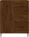 vidaXL - Dressoir - 69,5x34x90 - cm - bewerkt - hout - bruin - eikenkleur