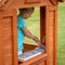 Backyard Discovery Timberlake Speelhuis in Bruin - Houten Speelhuisje met Speelkeuken, Telefoon en meer accessoires - Speelhuis voor de tuin / buiten