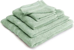 LINNICK Pure Handdoeken Set - 100% Katoen - Soft Green - 4x Handdoek 60x110cm + 2x Badlaken 70x140cm + 4 Washandjes + 2 Gastendoekjes - Badgoedset