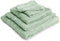 LINNICK Pure Handdoeken Set - 100% Katoen - Soft Green - 4x Handdoek 60x110cm + 2x Badlaken 70x140cm + 4 Washandjes + 2 Gastendoekjes - Badgoedset