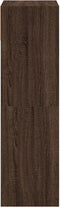 Schoenenkast 60x34x116 cm bewerkt hout bruineikenkleurig