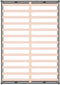 vidaXL - Bedframe - massief - hout - grijs - 150x200 - cm
