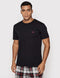 Emporio Armani Pattern Mix - Mannen Shortama - Katoen 95% - Zwart (M)