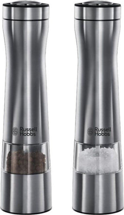 Russell Hobbs Peper- & Zoutmolen Set Elektrisch - Keramisch maalsysteem - RVS - 23 cm