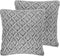 KIZKALESI - Sierkussen set van 2 - Grijs - 45 x 40 cm - Katoen