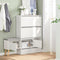 SoBuy FSR134-W - Schoenenkast met Bank - 2 Kleppen 2 Lades - Wit