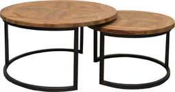 Brix Salontafel Lou Round - Set van 2