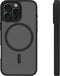 BeHello iPhone 16 Pro - Back Cover Hoesje - MagSafe - Schokbestendig - Transparant Zwart