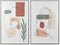 Schilderij Home ESPRIT Groen Beige Vrouw Scandinavisch 80 x 3,5 x 120 cm (2 Stuks)