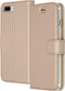 Accezz Hoesje Geschikt voor iPhone 8 Plus / 7 Plus Hoesje Met Pasjeshouder - Accezz Wallet Softcase Bookcase - goud