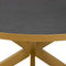 Stalux Ronde Eettafel - Tafel Daan - Tafel Daan - Duurzaam Design - Hoogwaardige Materialen - Stijlvol - Goud/Zwart Eiken - 120cm