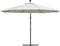 vidaXL - Zweefparasol - met - LED-verlichting - en - metalen - paal - 350 - cm - zand