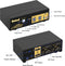 Auto Detection Dual Monitor DisplayPort KVM switch - 2 computers - Plug-and-play - JD-622DP