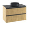 Sensea Studio Wall Hung Cabinet Light Oak Striated 90cm