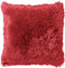 Dutch Decor FLUFFY - Kussenhoes unikleur 45x45 cm - Chili Pepper - rood - met rits