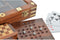 Bordspel DKD Home Decor Kristal Blik Palissander (29.5 x 14.5 x 6 cm) (2 x 2 x 2 cm) (12,5 x 12,5 x 1 cm) (2,5 x 5 x 1 cm) (2,5
