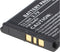 AccuCell-batterij geschikt voor Sony Ericsson V630i, 600 mAh