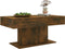 vidaXL - Salontafel - 96x50x45 - cm - bewerkt - hout - gerookt - eikenkleurig