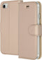 Accezz Wallet Softcase Bookcase - Geschikt voor iPhone 6/6s/7/8/SE (2020/2022) - 3 pashouders - Goud