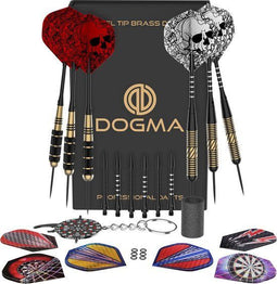 Dogma Premium Brass Darts Set - 6 Barrels 50 Onderdelen - Onbreekbaar - Geschenkdoos (6 stuks)