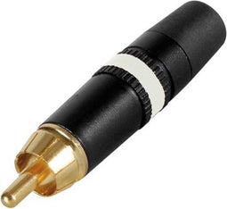 Rca-stekker verguld witte ring