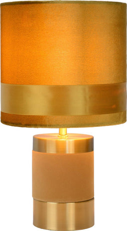 Lucide EXTRAVAGANZA FRIZZLE - Tafellamp - Ø 18 cm - 1xE14 - Geel