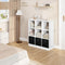WOLTU 9-vaks Boekenkast - 3 Lades - Wit Melaminehout - 80 x 30 x 86,5 cm
