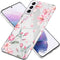 iMoshion Hoesje Geschikt voor Samsung Galaxy S21 Plus Hoesje Siliconen - iMoshion Design hoesje - Roze / Transparant / Blossom Watercolor