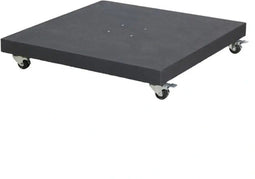 Platinum Sun & Shade - Parasolvoet - Sorrento - 90kg - Zwart gevlamd graniet - Zwenkwielen - Zwaar en stabiel