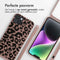 iMoshion Hoesje Geschikt voor iPhone 14 Plus Hoesje Met Koord - iMoshion Siliconen design hoesje met koord - Roze / Animal Pink