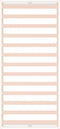 vidaXL - Bedframe - massief - hout - wit - 100x200 - cm