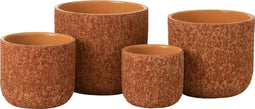 J-Line bloempot Ruw - keramiek - terracotta - extra large - Ø 24.5 cm