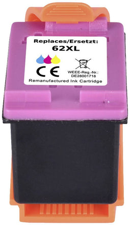 Renkforce RF-5679858 - Inktcartridge - Vervangt HP 62XL C2P07AE - Cyaan Magenta Geel