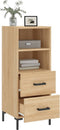 vidaXL - Dressoir - 34,5x34x90 - cm - bewerkt - hout - sonoma - eiken