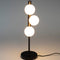 Housecraft Living Monica - Tafellamp - 3 lichtpunten - Rookglas/Melkwit