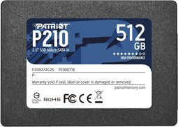 Patriot P210 - SSD 2,5" - 512GB SATA III 500MB/s Lezen 400MB/s Schrijven