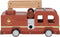 Little Dutch Brandweerwagen - Houten speelset - Inclusief pegdolls en accessoires - Rood