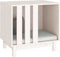 vidaXL - Hondenhok - 60x45x57 - cm - massief - grenenhout - wit