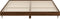 vidaXL - Bedframe - zonder - matras - bewerkt - hout - bruin - eikenkleur - 150x200 - cm