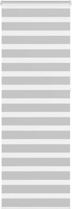 vidaXL - Zebra - rolgordijn - 80x230 - cm - stofbreedte - 75,9 - cm - lichtgrijs